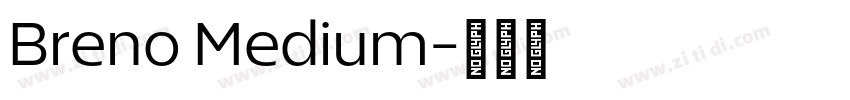 Breno Medium字体转换